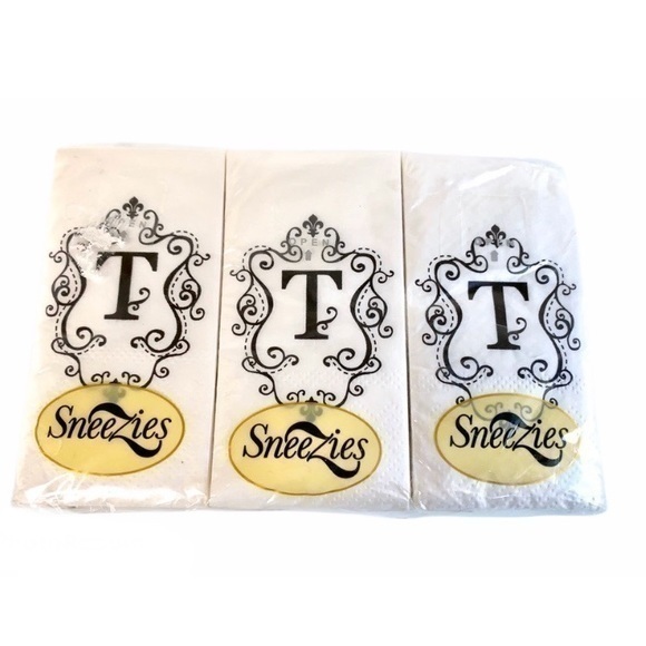 Other - NWT Monogrammed Pocket or Purse Tissues